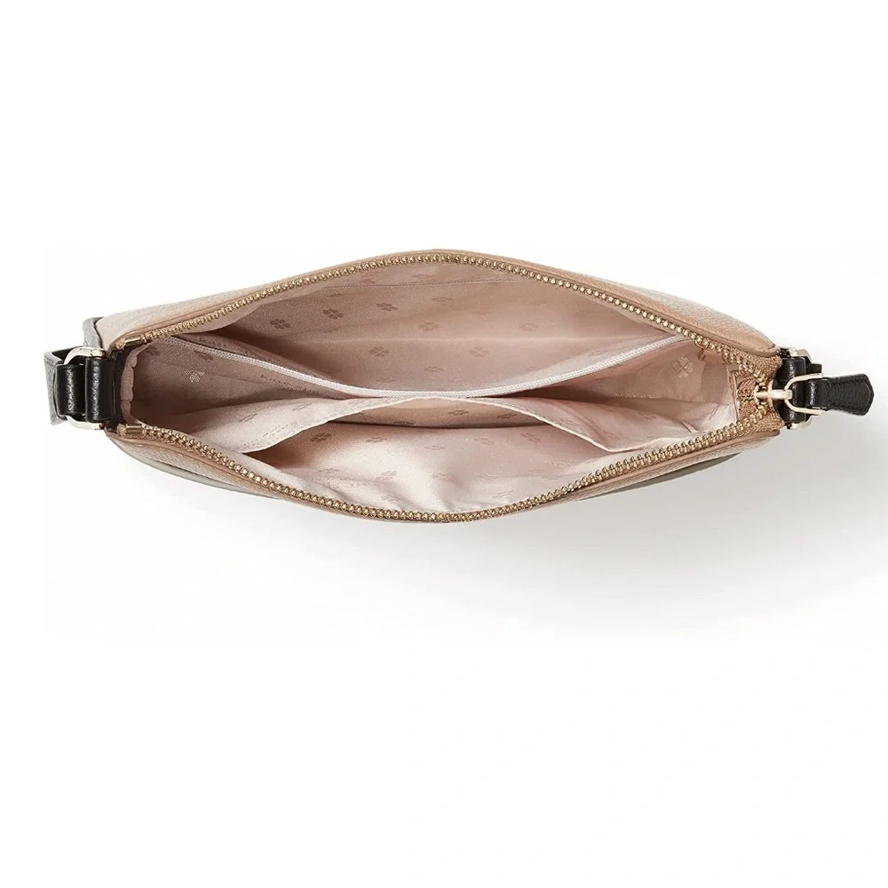 kate spade run around medium crossbody - black multi - Picture 3 of 7